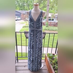 INC International Concepts X back Maxi Dress
